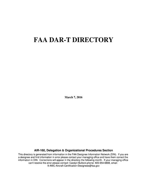 faa dar directory 2022.